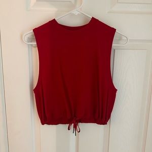 Lululemon crop top red sz 4